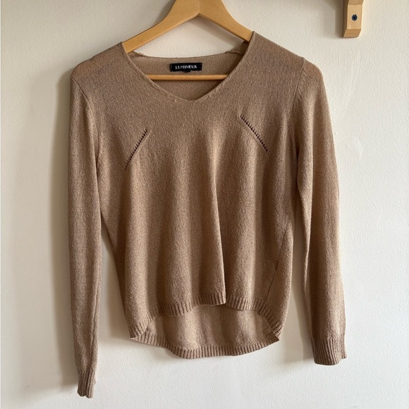 Lumineux Vintage Y2K Sheer Knit Sweater - XS - Picture 3 of 4